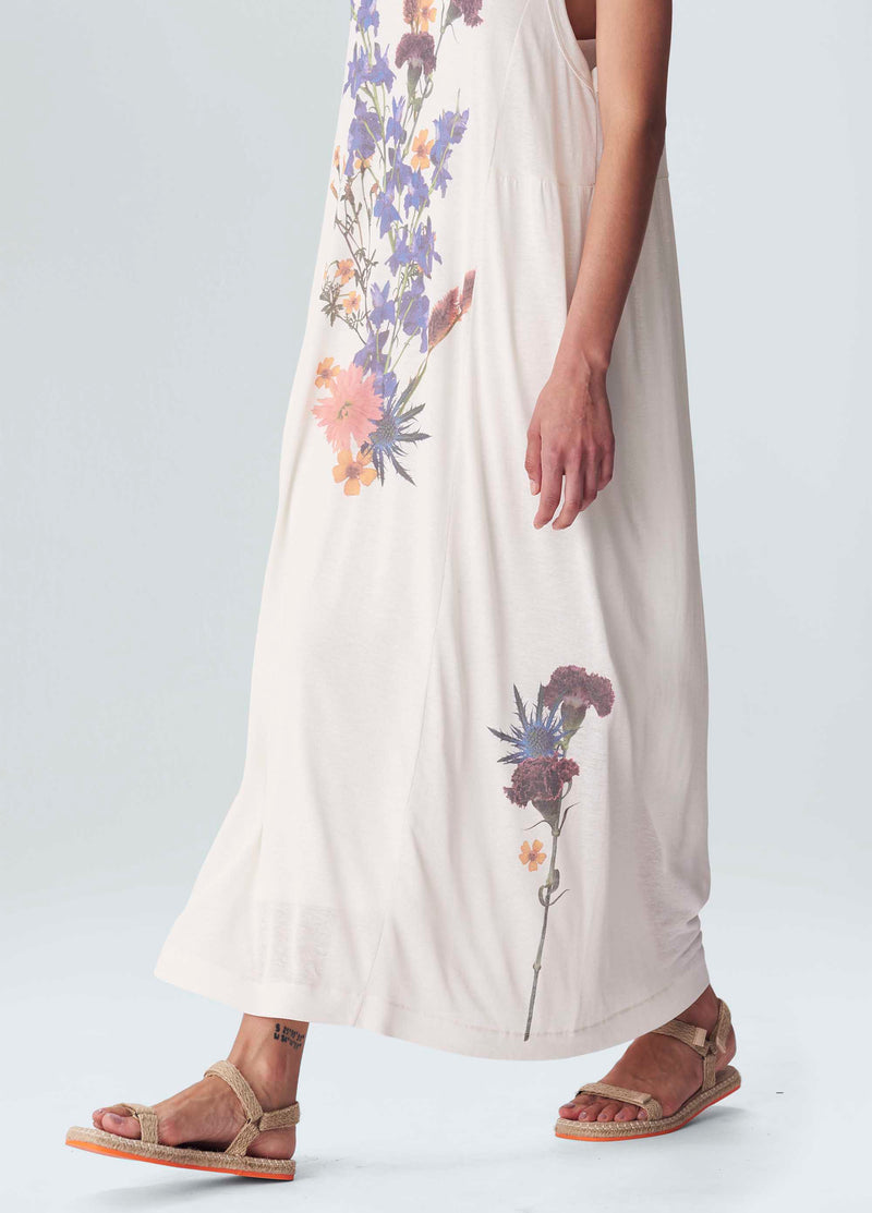 Osklen-White Flower Fluid Dress-Justbrazil