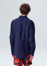 Osklen-Camisa Masc Classic Navy Blue-Justbrazil