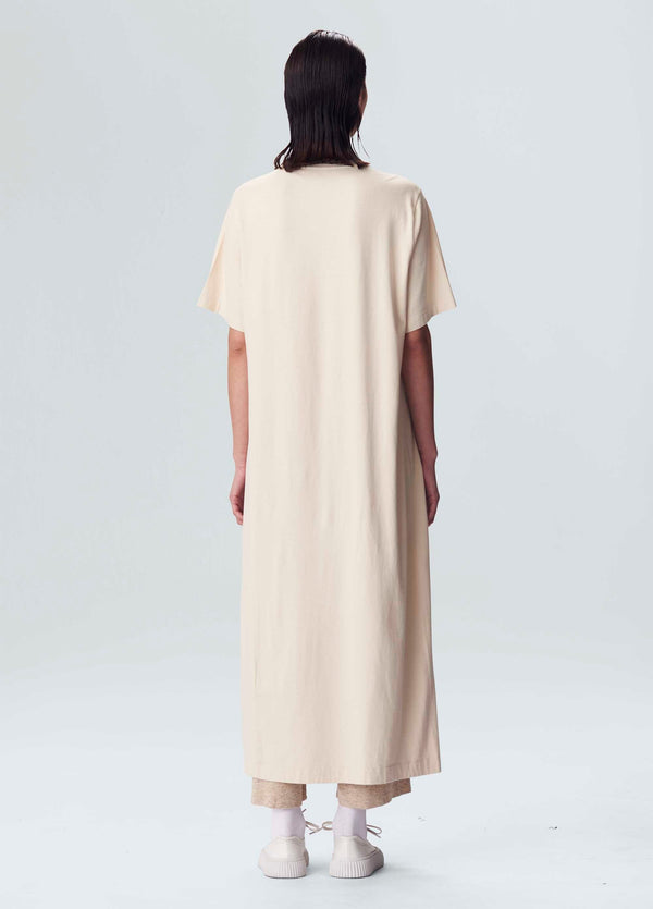 Washed Long T-shirt Natural Dress