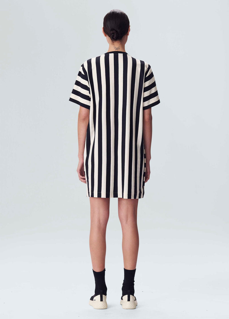 Marigold Striped Short Dress