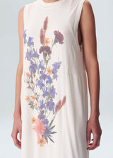 Osklen-White Flower Fluid Dress-Justbrazil
