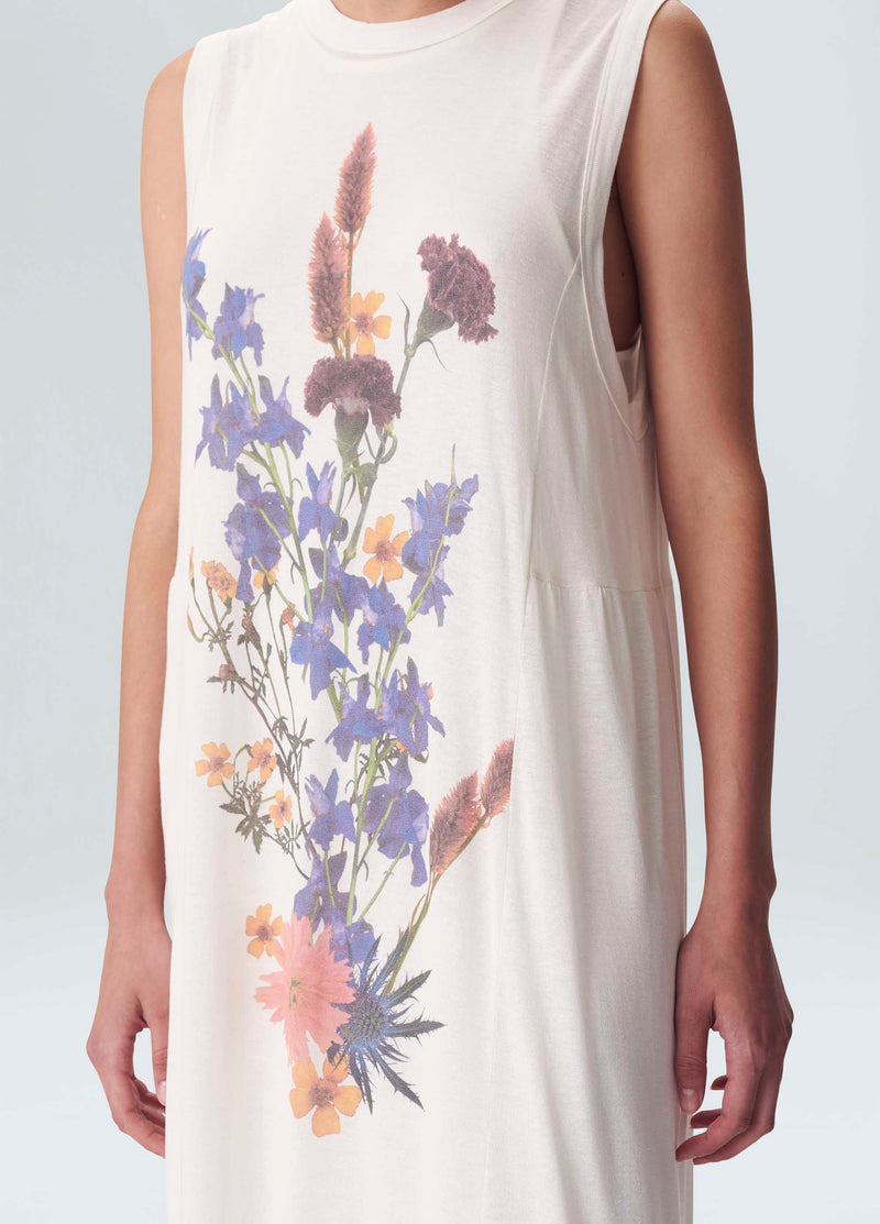 Osklen-White Flower Fluid Dress-Justbrazil