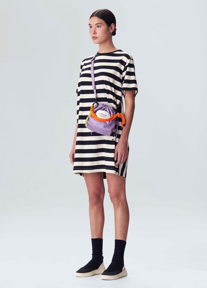 Marigold Striped Short Dress