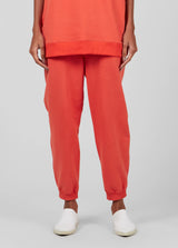 OSKLEN-SWEATPANTS-WOMEN PRIMARY CORAL SWEATPANTS-JUST BRAZIL